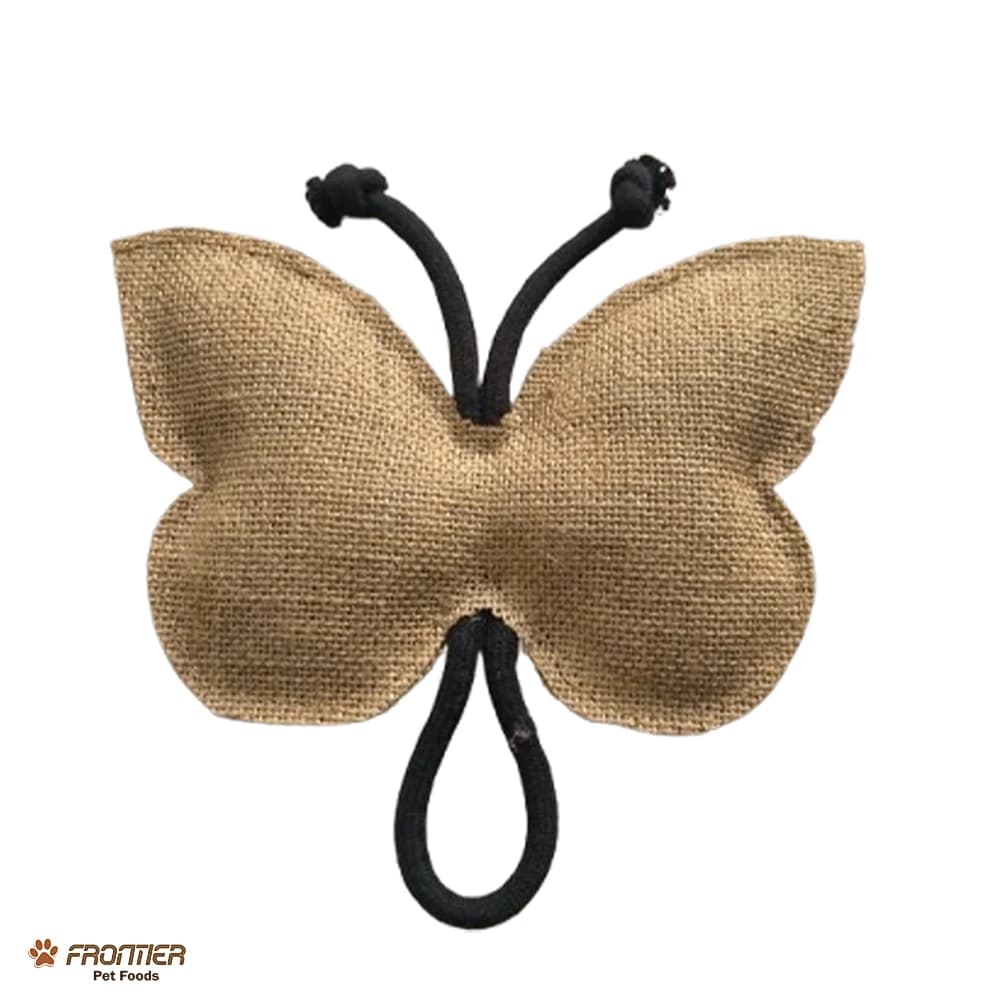 Butterfly-Shaped Cotton & Jute Chew Toy